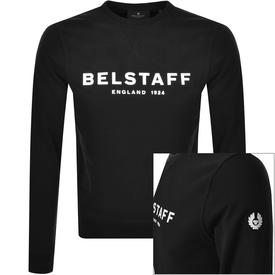 Alternative Image for ProductBelstaff Crew Neck Sweatshirt Black1